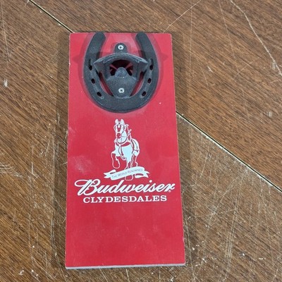 Budweiser Clydesdales wood decor with bottle Opener