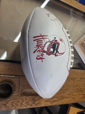 VINTAGE NEBRASKA CORNHUSKER FOOTBALL SIGNED BY MIKE ROZIER