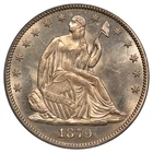 1879 50C Liberty Seated Half Dollar PCGS MS63
