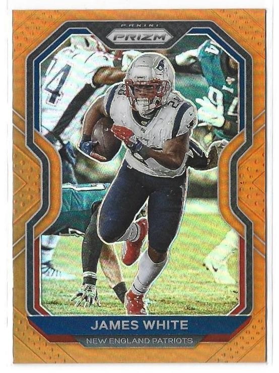 James White 2020 Panini Prizm Orange Prizm #/249