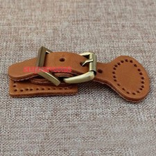 2 X Genuine Leather Pin Buckles Bag Making Fastener Sew On DIY Vintage Craft New
