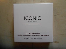 NIB ICONIC(LONDON) LIT & LUMINOUS BAKED HIGHLIGHTER .56 OZ.