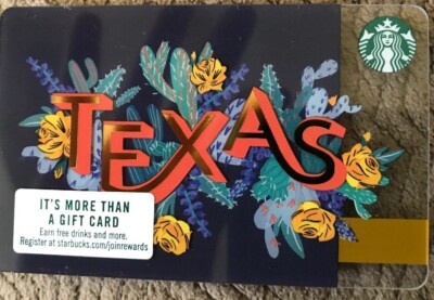 Starbucks New Texas Gift Card  No Value #6160 Free Shipping And Ready Go Ship.