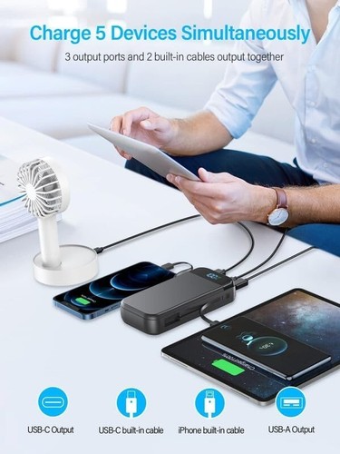 Safe Speed Portable Charger Power Bank 22.5W QC PD3.0 for iOS Android BOX OPENED - 第 10/10 張圖片