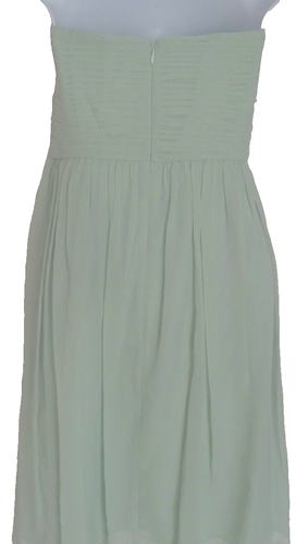 NWT Donna Morgan Green 'Morgan' Strapless Silk Chiffon Dress Sz 6 - Foto 8 di 8