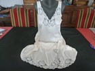jolie combinaison&fond de robe vintage jolie dentelle  taille  56 ref F56F