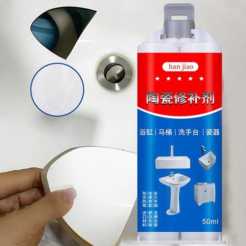 Ceramic Paste Floor Tile Adhesive Tile Repair Agent Tube Porcelain Repair 50ml` - Picture 4 of 13