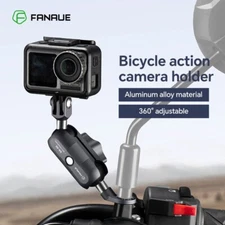 FANAUE aluminum alloy motorcycle sports camera bracket rearview mirror mount