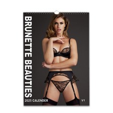 Sexy Brunette Beautie Pinups Calendar 2027/8  Personalised Choose Start