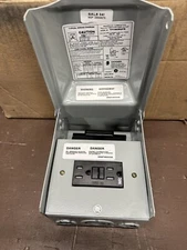 GE Non-Fuse AC Disconnect w/ GFCI Receptacle 60 Amp 240-Volt TFN60RGFR