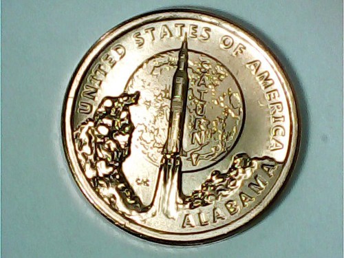 2024 P D American Innovation ALABAMA PD 2coins SATURN V ROCKET ⭐On Hand⭐ - Picture 5 of 9