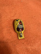 VINTAGE TIN LITHO METAL TOY CLICKER  TWO PARTY CLOWNS U. S. METAL TOY MFG CO