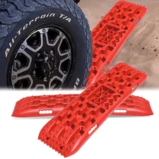 2PC HEAVY DUTY Recovery Tracks Sand Mud Snow Traction Boards Off-Road Device Mat