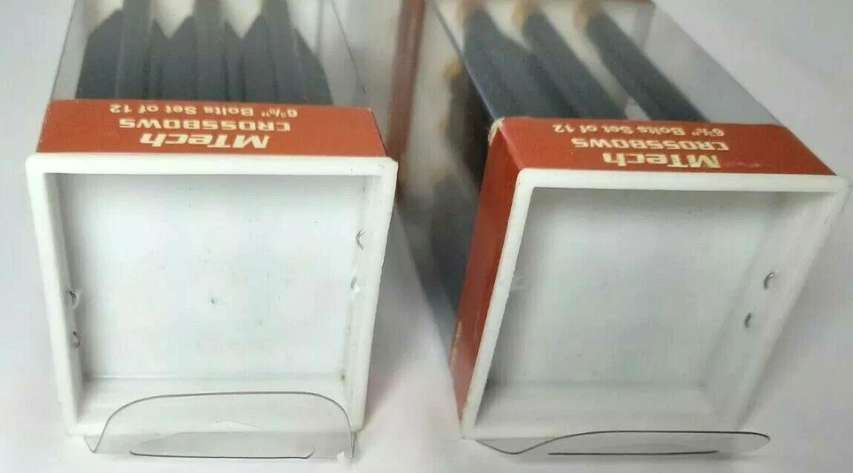 Tornillos de flechas de ballesta MTech DX A6 punta de metal eje de aluminio dorado 6 3/8" LOTE DE 2 Foto 3 de 3