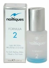 Nailtiques Formula 2 Nail Protein for Soft Peeling Weak or Thin Nails 1/2 oz