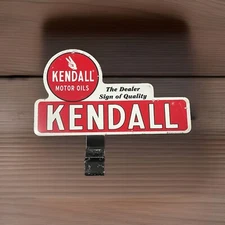 Kendall Motor Oils “The Dealer Sign Of Quality” Sign Tag Topper