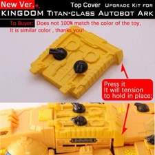 Top Cov Fill Part Tail Upgrade Kit For Kingdom Titan-class Autobot ark