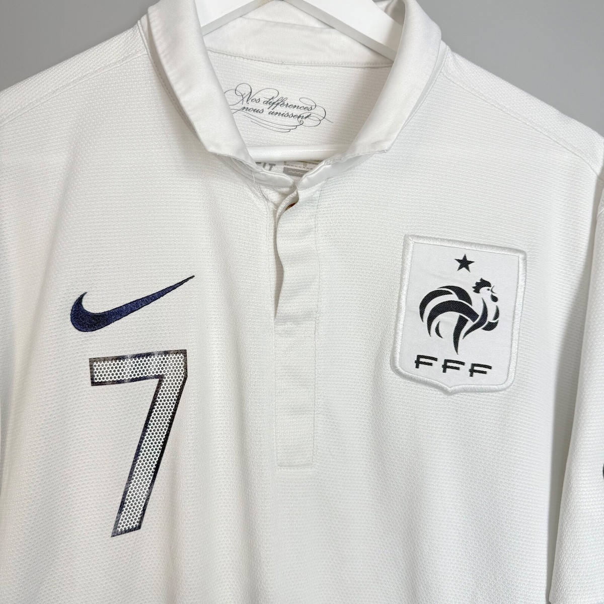サッカー フランス代表 2012 アウェイ #7 リベリー XLサイズ タグ付き サッカー フランス代表 2012 アウェイ #7 リベリー XLサイズ