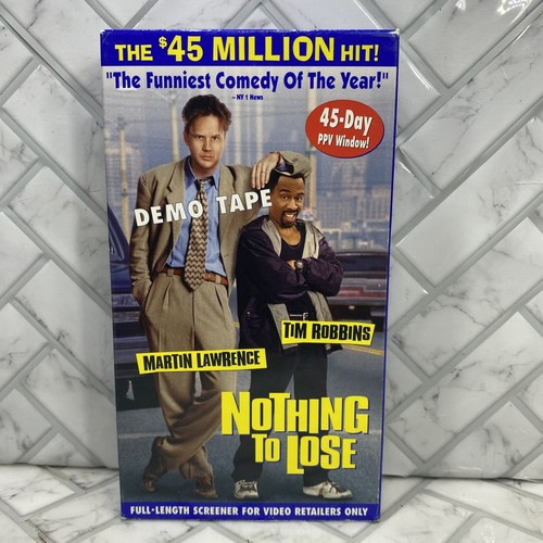 Nothing To Lose VHS Screener Demo Promo 1997 Tim Robbins Martin Lawrence