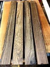 4 BEAUTIFUL PIECES KILN DRIED S2S BOCOTE LUMBER CUTTING BOARDS ~24" X 2" X 3/4"