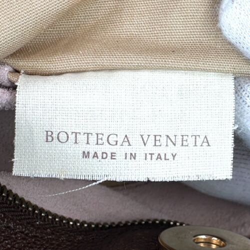 BOTTEGA VENETA Intrecciato Shoulder Bag Tote Bag Purse Leather Brown Auth - Picture 15 of 24