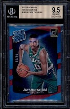 2017 DONRUSS HOLO LASER RED #198 JAYSON TATUM BGS 9.5 RC #3/99 CELTICS 
