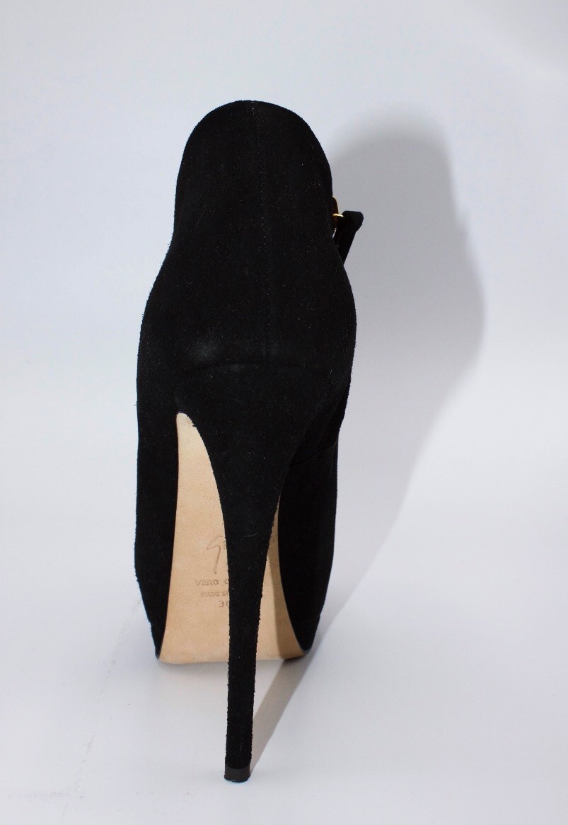 Giuseppe Zanotti 'EVA' HI HEEL PLATFORM BLACK SUEDE SUEDE SUEDE ANKLE BOOTS EU 36 6 US 2a6f2e Giuseppe Zanotti 'EVA' HI HEEL PLATFORM BLACK SUEDE SUEDE SUEDE ANKLE BOOTS EU 36 6 US 2a6f2e