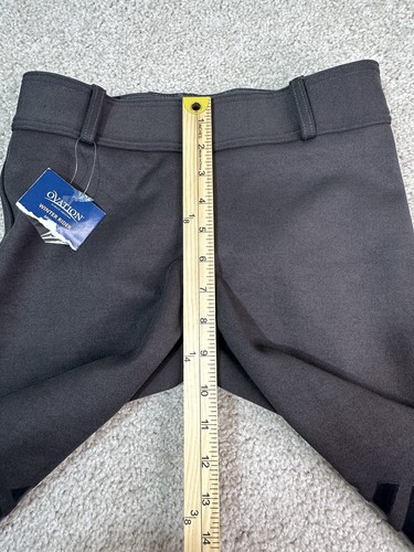 Ovation Winter Riding Pants Gray Equestrian Breeches Fleece Lined • Youth Large - Picture 11 of 11