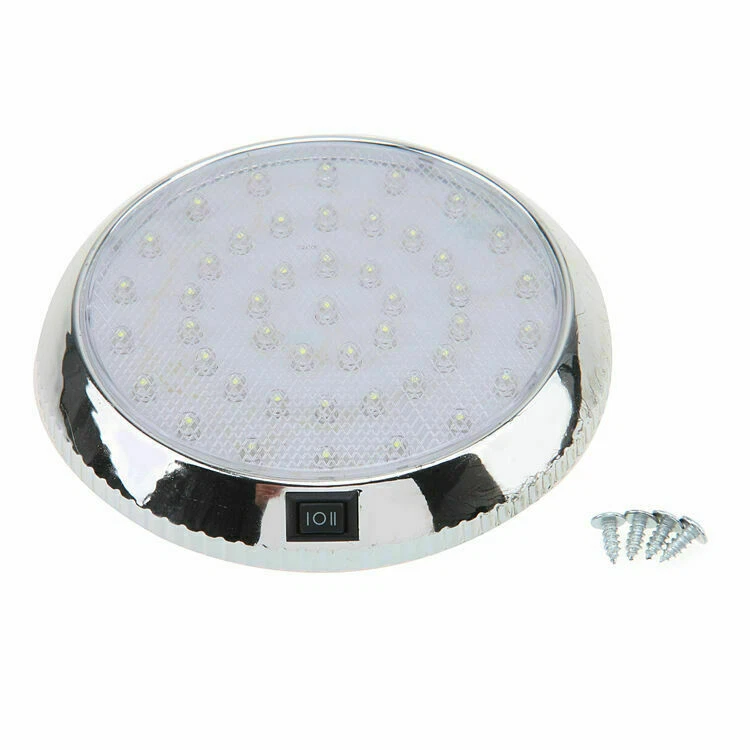 Lámpara de luz de techo interior de lectura para maletero de techo 12V luces LED blancas para domo de coche Foto 4 de 4