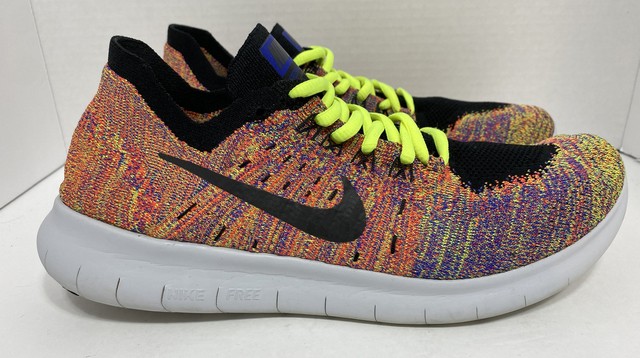 nike free run flyknit multicolor