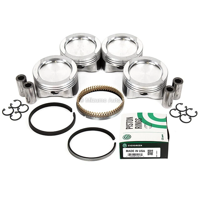 Juego completo de juntas rodamientos pistones 19 mm pasadores de muñeca aptos para Volkswagen 98-06 2,0 L Foto 4 de 4