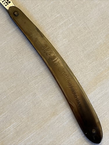 Antique "The Old English Razor" Straight & Celluloid Manhattan Cutlery Sheffield - Picture 23 of 23