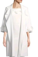 Chiara Boni La Petite Robe Couture Margit Open 3d Rose Topper Size 40/4 Coat #w