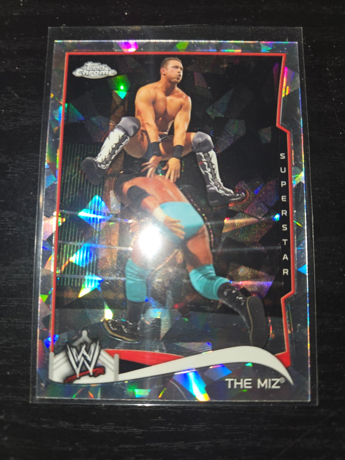 2014 Topps Chrome WWE Atomic Refractor The Miz #33 Parallel Rare SP