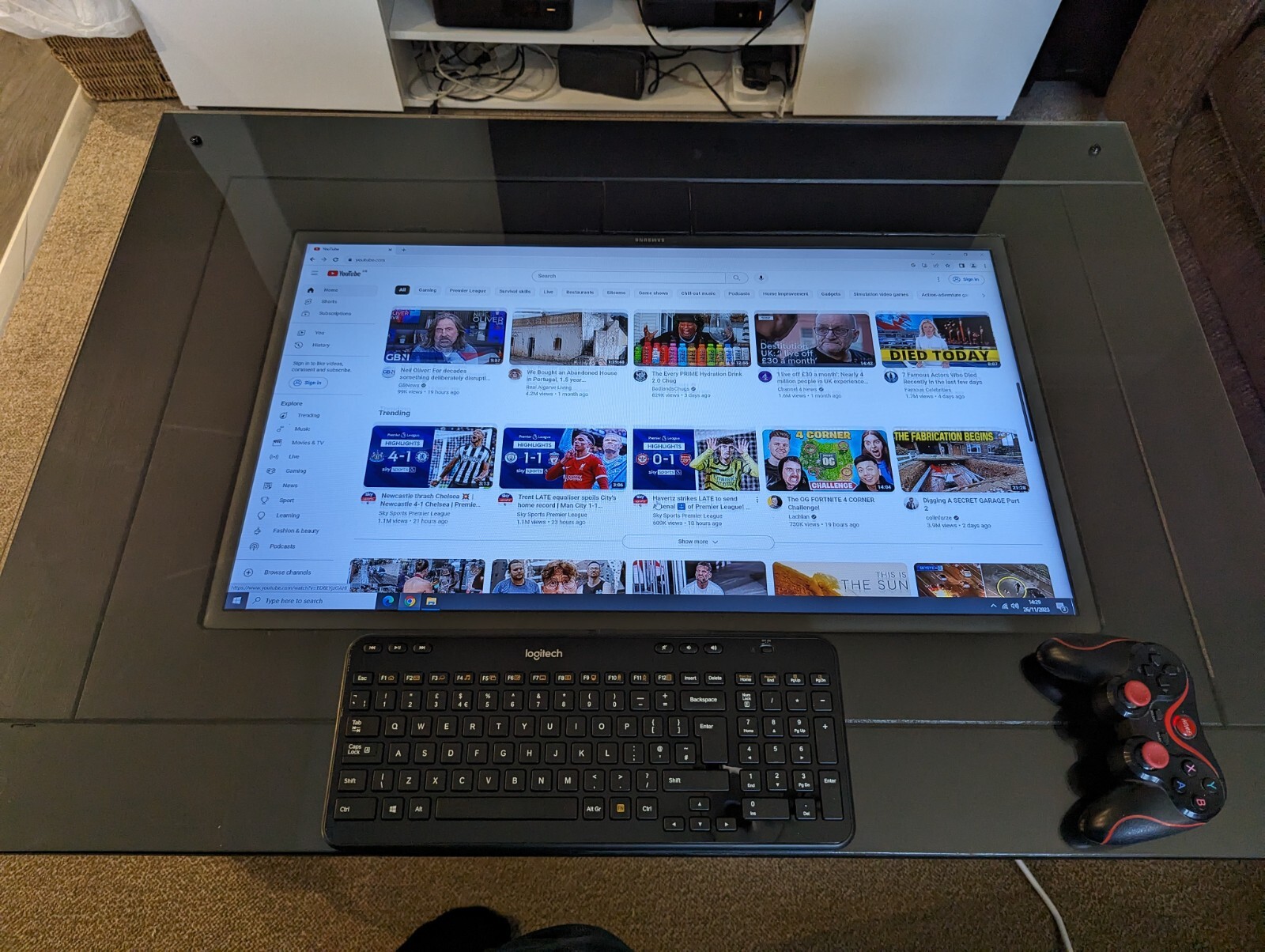 New Custom Built MAME Arcade / multimedia coffee table eBay