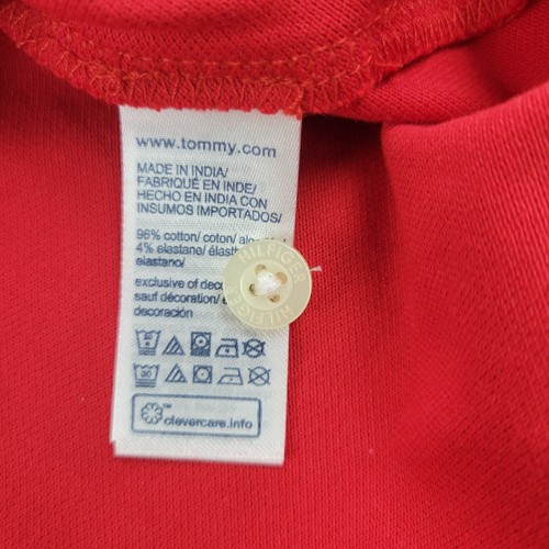 Tommy Hilfiger THFlex Polo Mens XL Red Cotton Short Sleeve Shirt - Picture 12 of 13