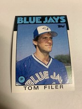 1986 Topps Tom Flier Toronto Blue Jays