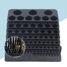 Storage Holder Drill Bit Collet Tool Box Rack Organizer Stand Container 84 Hole
