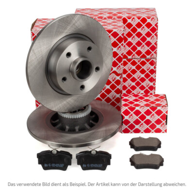 febi Bremsscheiben Ø 260mm + Radlager Beläge für RENAULT FLUENCE MEGANE 3 hinten