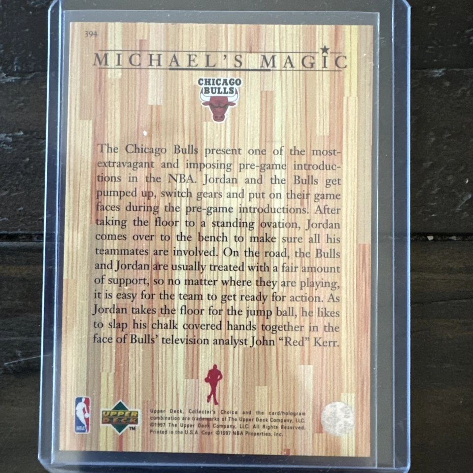 1997-98 Upper Deck Collector's Choice - Michael's Magic #394 Michael Jordan - Image 2 of 4