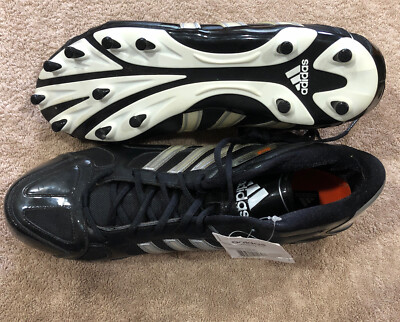 NEW Adidas Scorch Destroy Fly Mid Black and White Football 