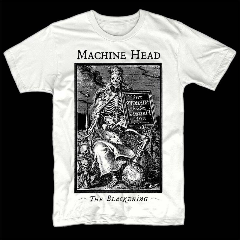 Machine Head Blackening T shirt WHITE all sizes S-5XL all heavy