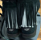 Girls Ugg black and silver fringe boots youth 3 — photo 5