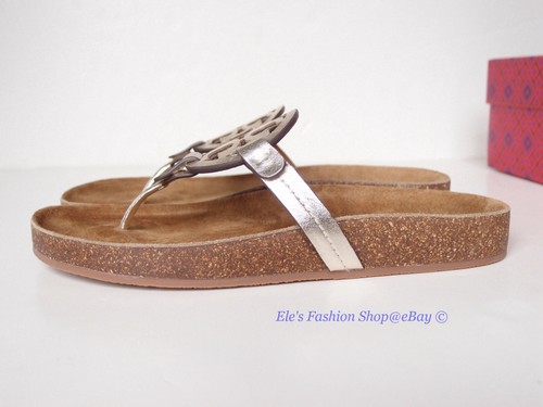 Nuovo con scatola Tory Burch Miller Cloud sandalo oro scintillante US 6,5 7 7,5 8 8,5 9 9,5 10 10,5 - Foto 38 di 92