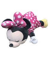 Disney Sleeping Minnie Mouse Large 24" Plush Pink Pillow Cuddleez Stuffed Animal
