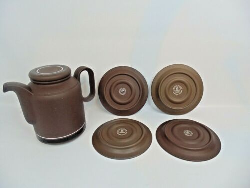 Hornsea Pottery Coffee Set 6 cups 4 saucers and a coffee jug Stoneware - Picture 10 of 10