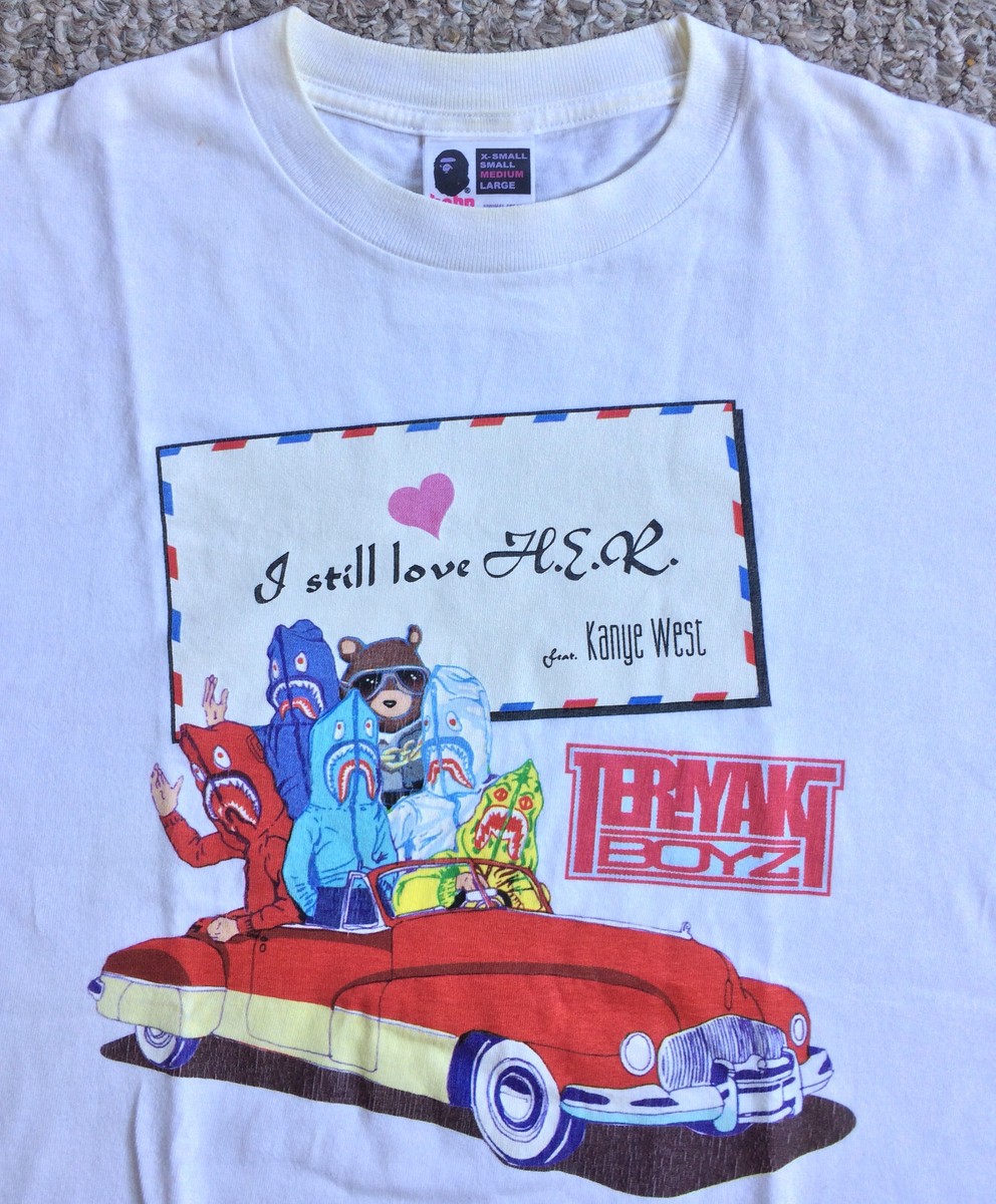 トップス a bathing ape Kanye West x Teriyaki Boys F/W 2007 Bape x Kanye West Teriyaki Boyz T-Shirt | eBay