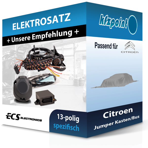 ECS E-Satz 13Polig Fahrzeugspezifisch Passend für Citroen Jumper Kasten/Bus NEU-image