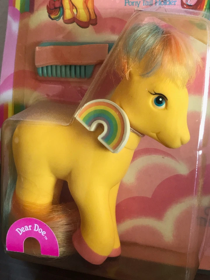 VINTAGE Remco DEAR DOE Pretty Pets 1984 - MACAO, Yellow Deer, Raro, Sin usar, en caja, sin usar, en paquete Foto 2 de 4