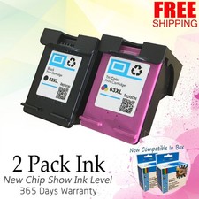 2pk 63XL Ink Cartridge for HP DeskJet 1110 2130 2131 2132 2133 2134 2136 3637